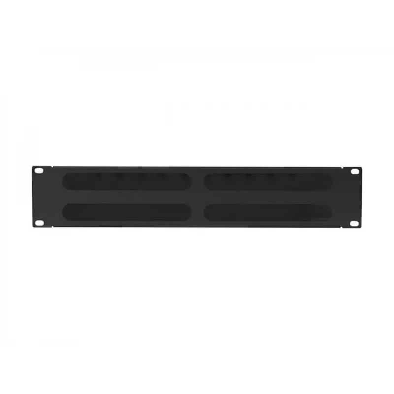 Kabelių organizatorius stelažinis 19 inch 2U LANBERG AK-1705-B, juodas