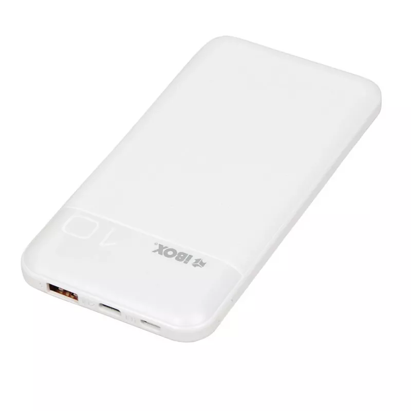 Nešiojamas maitinimo bankas IBOX IPB10 10000 mAh, Li-Ion, Quick Charge 3.0, USB‑C ir USB‑A išėjimai, 20W PD