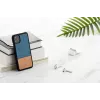 Apsauginis dėklas iPhone 11 man and wood denim black, natūrali mediena ir polikarbonatas