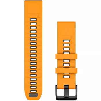 Garmin QuickFit 22 mm dirželis, grafitas / oranžinis, tinka Approach S60 ir S62