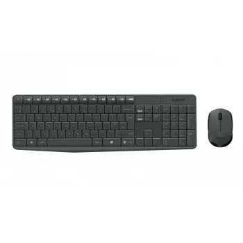 Logitech MK235 belaidė klaviatūra ir pelė pilka