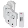 Brennenstuhl Comfort-Line RC CE1 4001 nuotoliniu būdu valdomų lizdų rinkinys, 4 lizdai su pulteliu, baltas