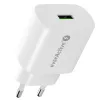 Įkroviklis sieninis 1x USB 18 W QC 3.0 baltas everActive SC-250Q