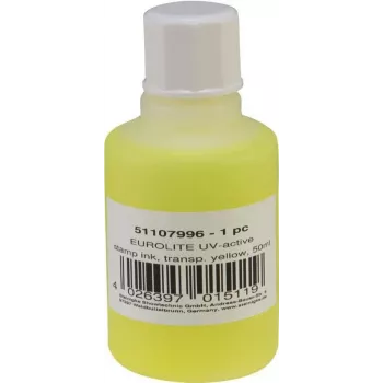 Antspaudų rašalas EUROLITE UV-aktyvus skaidriai geltonas 50 ml (51107996)