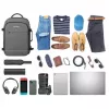 Kuprinė Manhattan Rome Notebook Travel 17.3 colio, dvi rankovės, 40L, šviesiai pilka