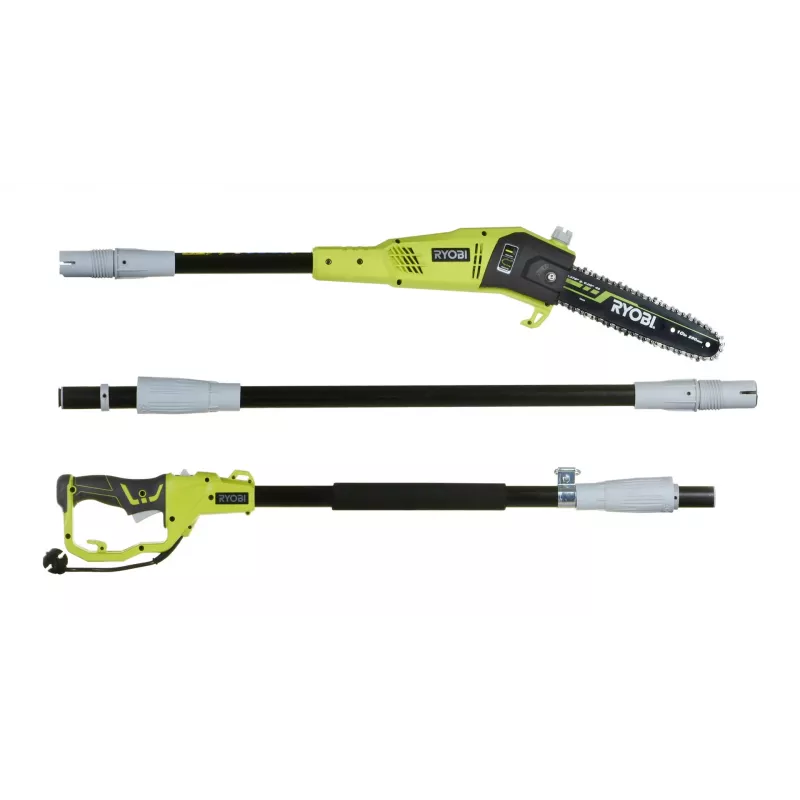 Elektrinis motorinis pjūklas su teleskopine rankena 750W 25cm/alyva priedai RYOBI