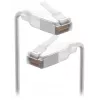 Tinklo kabelis Ubiquiti UACC-Cable-Patch-EL-C6A-15M-W RJ-45 Cat6a 15 m permatomai baltas