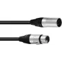 PSSO kabelis DMX XLR 5-pin 1,5 m juodas — Neutrik jungtys