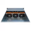 Inter-Tech 3U-30255 Rack Juodas, Nerūdijantis plienas