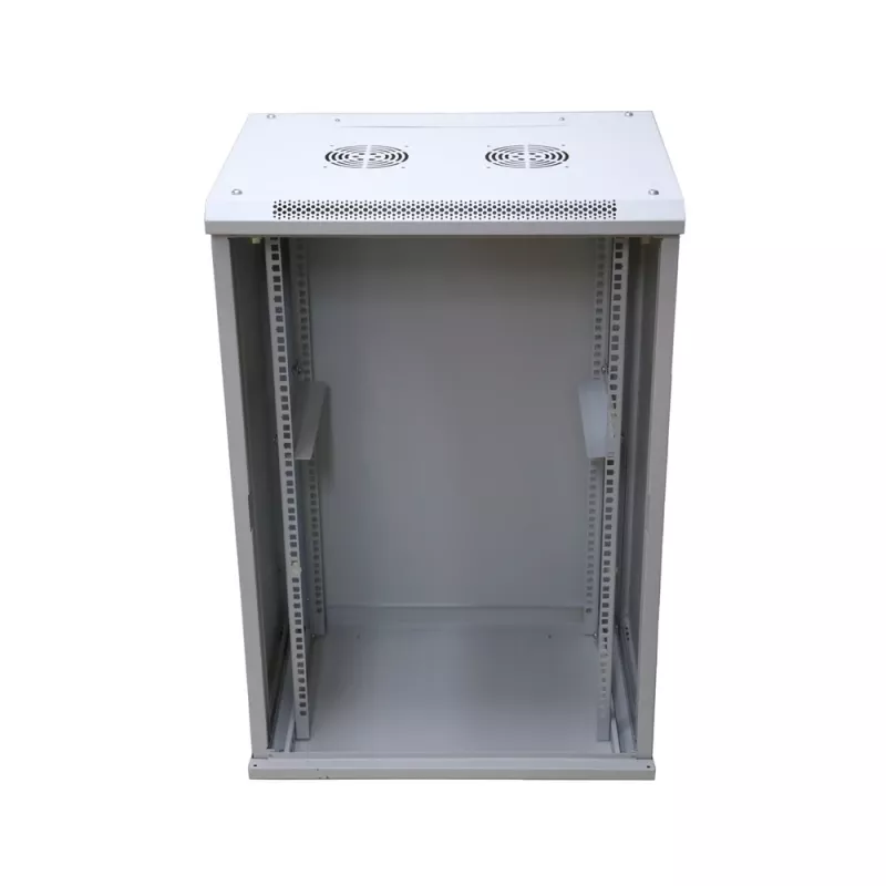 Sieninis tinklo spintos korpusas Extralink 18U 600x450 Pilka