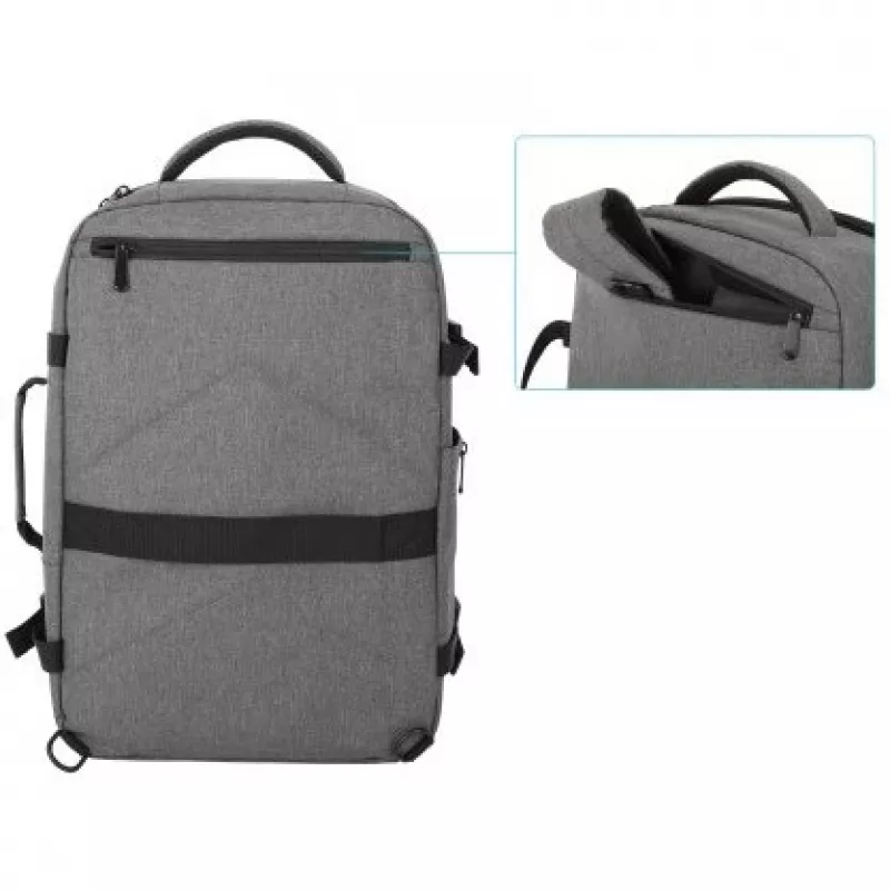 Kuprinė Manhattan Rome Notebook Travel 17.3 colio, dvi rankovės, 40L, šviesiai pilka