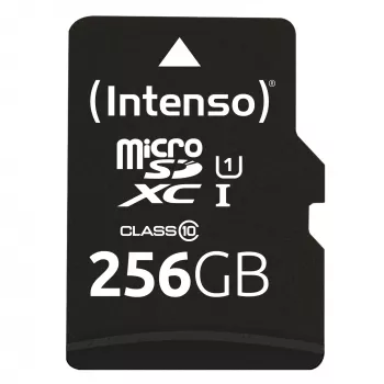 „Intenso 256GB UHS-I microSD Performance Class 10“ atminties kortelė