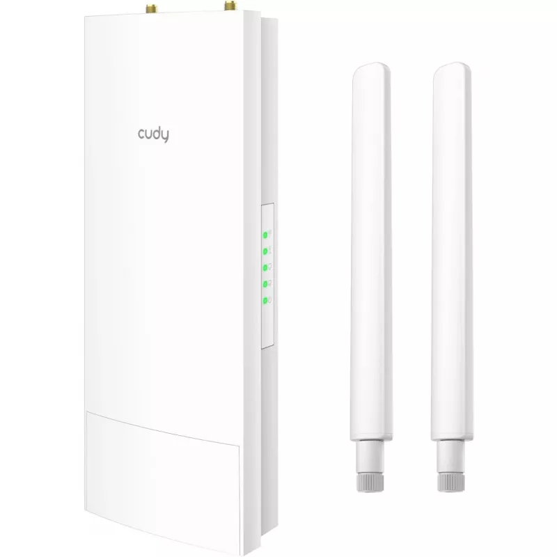 Cudy AP1300 Outdoor belaidis prieigos taškas AC1200, dual-band 2,4/5 GHz, 300/867 Mbps, IP65, PoE, 2 išorinės RP-SMA antenos