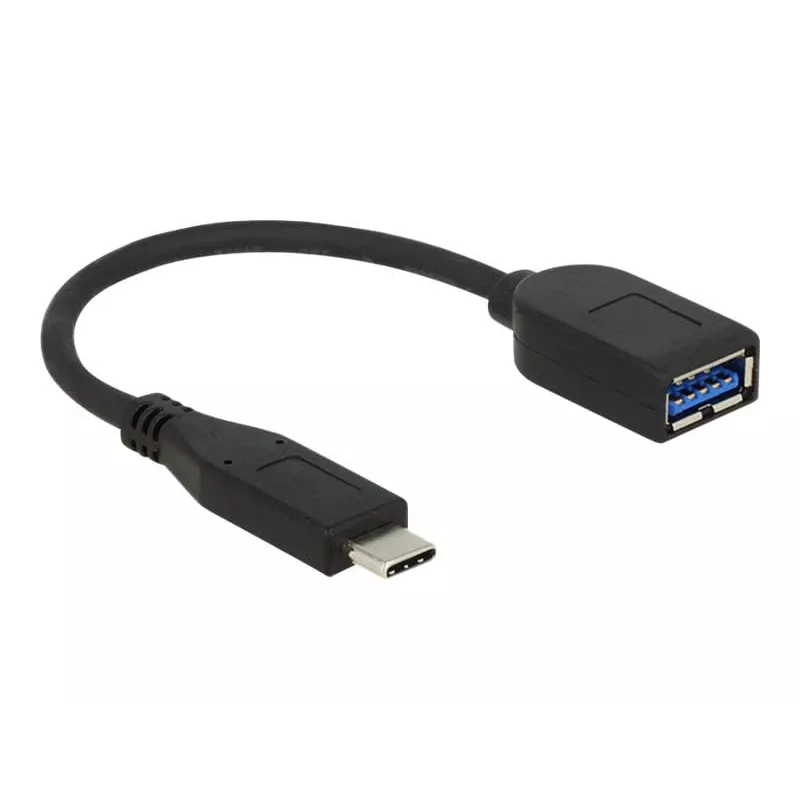 USB laidas DeLOCK USB 3.1 Gen 2 Type-C / Type-A 0,1 m juodas