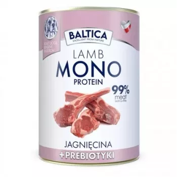 BALTICA Nutraceutic Monoprotein Ėriena su prebiotikais - šlapias šunų ėdalas - 400g