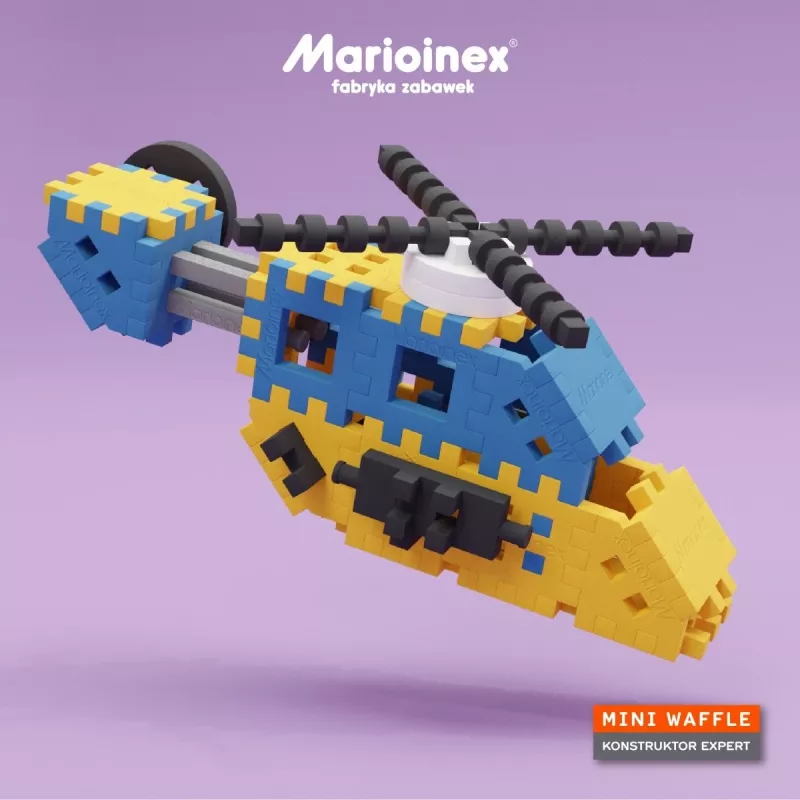Konstruktorius Marioinex Mini Waffle Constructor – 141 detalė, įvairiaspalvis, nuo 5 metų
