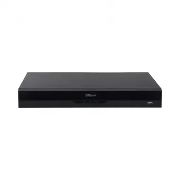 Tinklinis vaizdo registratorius DAHUA NVR4208-8P-EI — 8 kanalų NVR su 8 PoE prievadais, 180/256 Mbps pralaidumu, 16 TB maks. talpa