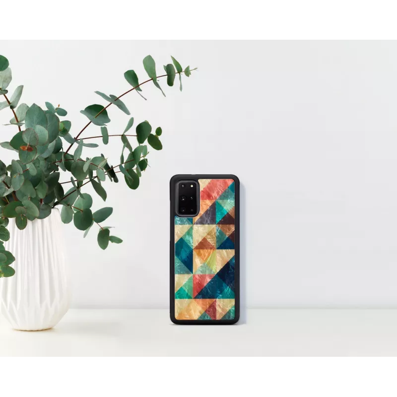 Apsauginis dėklas iKins Samsung Galaxy S20+ mozaikinis juodas