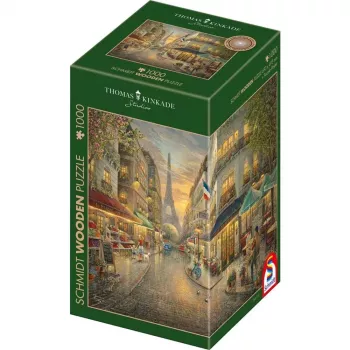 Medinis dėlionė Thomas Kinkade Studios: Paryžiaus vaizdai (1000 dalių)