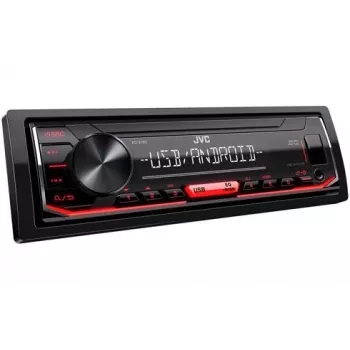 Automobilinis skaitmeninis medijos imtuvas JVC KD-X162, 1 DIN, 200 W, 24 bitų DAC, FLAC/MP3/WAV/WMA, priekyje USB Type-A, 3,5 mm, LCD 2 eilučių, juodas