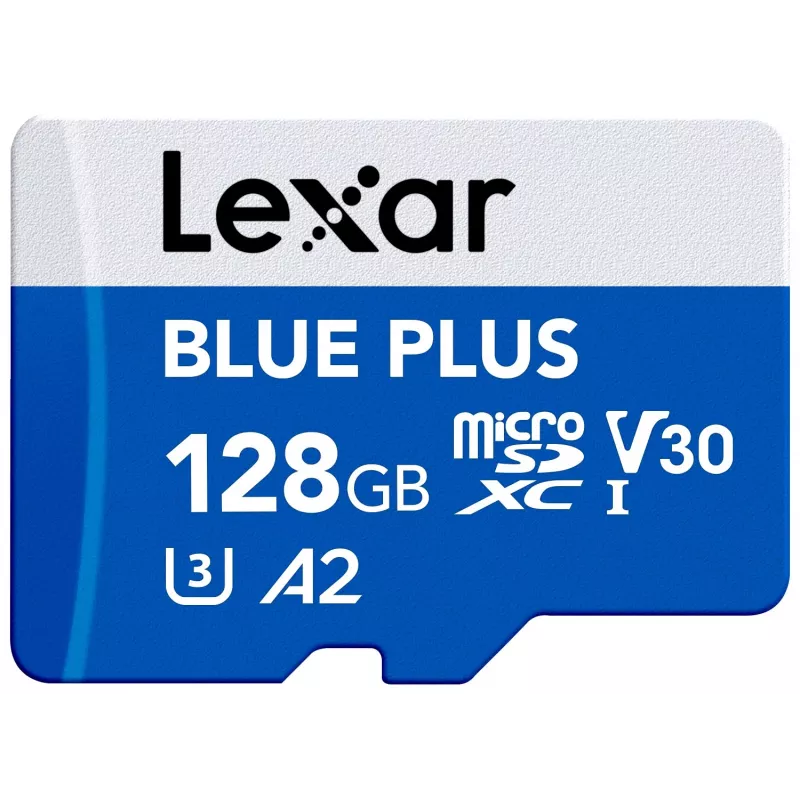 MicroSDXC atminties kortelė Lexar BLUE PLUS 128 GB UHS‑I U3 V30 170 MB/s