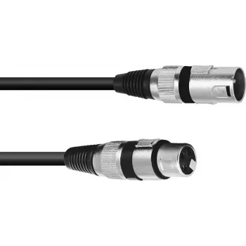 XLR laidas Omnitronic 3022075B — 1x XLR kištukas į 1x XLR lizdą, 0,2 m