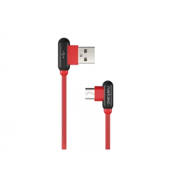 USB kabelis NATEC NKA-1201 USB 2.0 1m USB A USB C juodas raudonas