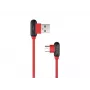 USB kabelis NATEC NKA-1201 USB 2.0 1m USB A USB C juodas raudonas