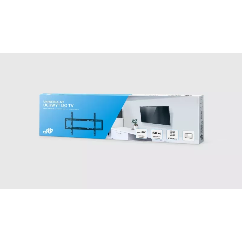 TV sieninis laikiklis TB-750 iki 80 colių 60kg max VESA 600x400