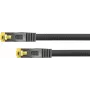 Python® Series RJ45 Patch Laidas su Cat.7 žaliava, užrakto apsauga (RNS®) ir nailono pynute, S/FTP, PiMF, halogenų neturintis, 600MHz, OFC, juodas, 25m (8070PY-250S)