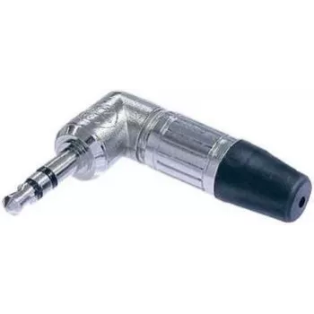 Neutrik NTP3RC-CON 3,5 mm lizdo kištukas stačiu kampu – metalinis korpusas, stereo TRS