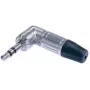 Neutrik NTP3RC-CON 3,5 mm lizdo kištukas stačiu kampu – metalinis korpusas, stereo TRS