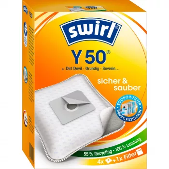 Swirl Y50 dulkių siurblio maišeliai – balti – Dirt Devil – Progress – Samsung (1-7025-50)