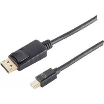 DisplayPort kabelis ShiverPeaks BS10-52025 1 m Mini DisplayPort juodas