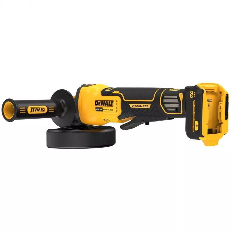 DeWALT DCG416VSN-XJ 18 V XR akumuliatorinis šlifuoklis kampinis, 125 mm, greičio reguliavimas (be baterijos)