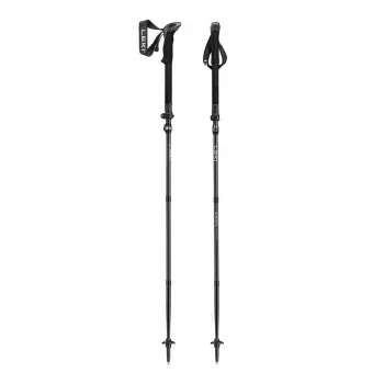 Trekkingo lazdos Leki Sherpa FX reguliuojamos 120–140 cm, juodos
