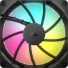 Ventiliatorius Corsair RS140 ARGB 14 cm juodas 330-1700 RPM
