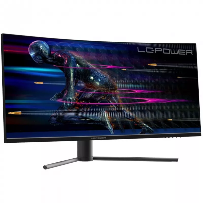 LC-Power LC-M34-UWQHD-165-C 86,4 cm (34 inch) UltraWide Quad HD monitor, 3440 x 1440, juodai raudonas
