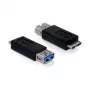 USB 3.0 A-FM / microUSB 3.0 B-M adapteris DeLOCK 65183