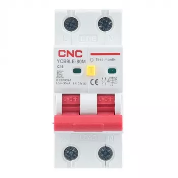 Liekamosios srovės automatinis jungiklis CNC NV821877 2-polių 16A 30mA