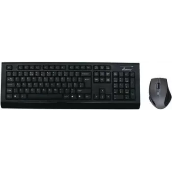 MediaRange MROS104 belaidis klaviatūros ir pelės rinkinys, QWERTY GB, pilka/juoda (MROS104UK)