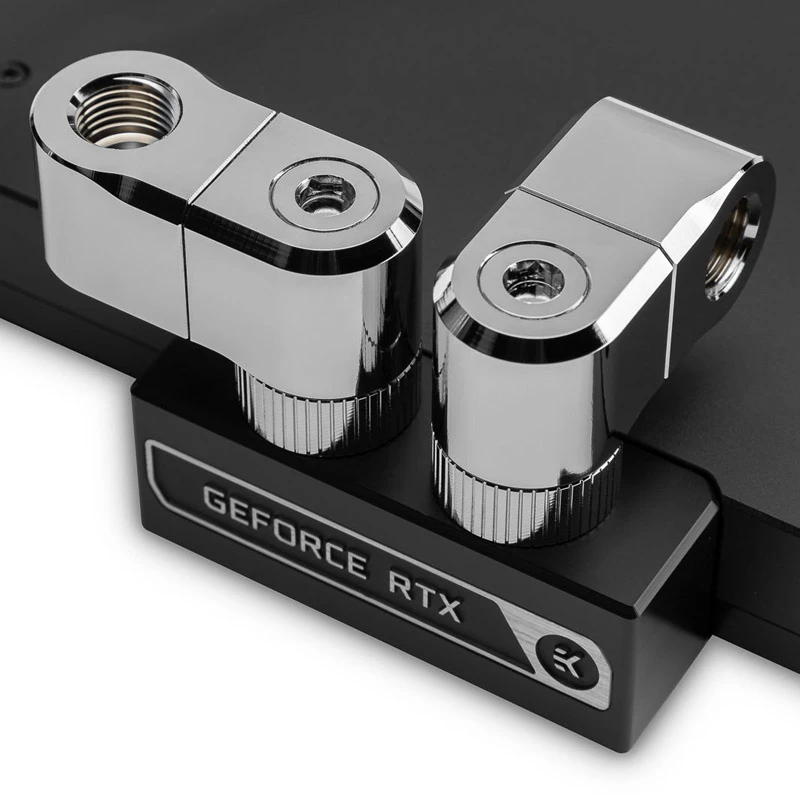Jungtis EK Water Blocks Žalvaris Nikelis Sidabras 33mm
