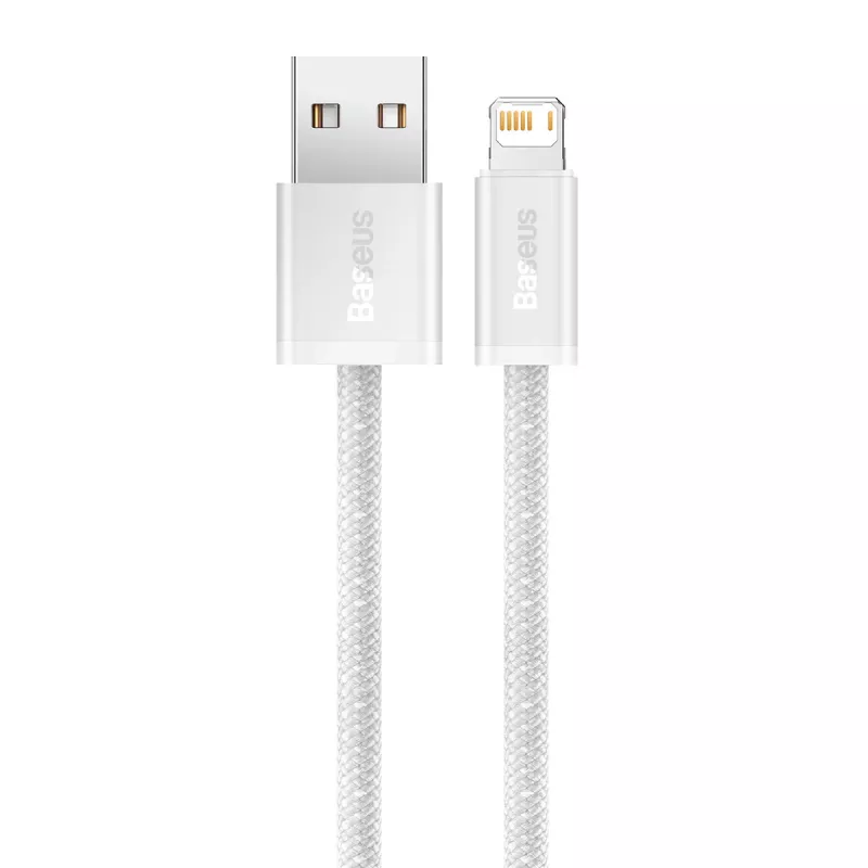 Baseus Dynamic laidas USB į Lightning, 2.4A, 2m (Baltas)