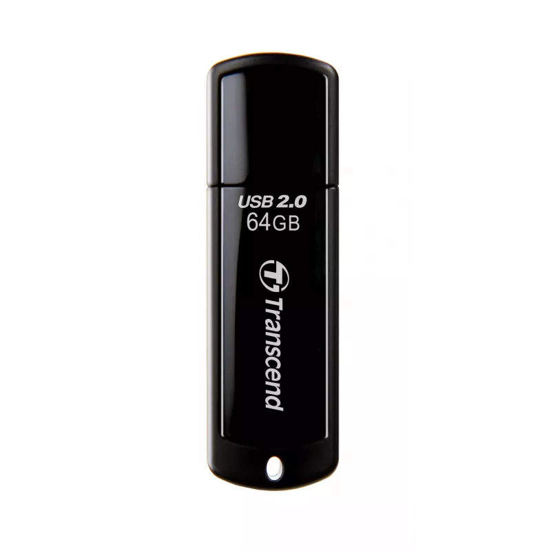USB atmintukas Transcend JetFlash 350 64GB, USB 2.0, juodas