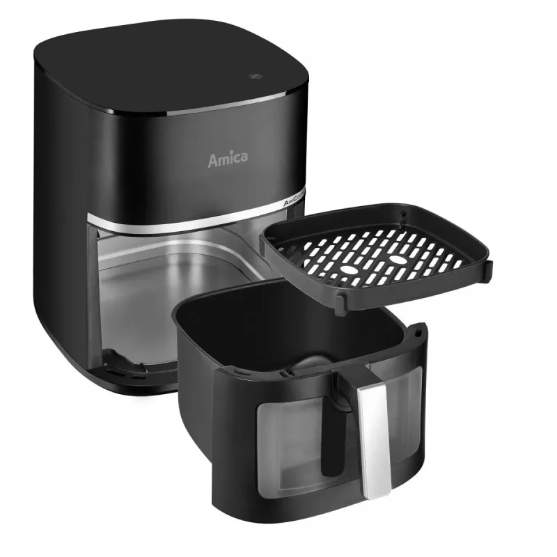 Kepimo be aliejaus aparatas AMICA AFM 6020 — 7 l, 1800 W, reguliuojama temperatūra ir laikmatis