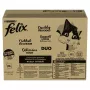 Šlapias kačių maistas Purina Nestlé Felix Fantastic Duo Mix Countryside 120 x 85 g pakeliai, suaugusioms katėms, 11,5% baltymų, 82% drėgmės