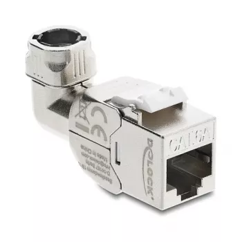 Keystone RJ45 modulis Cat.6A beįrankis 90° DELOCK 90800