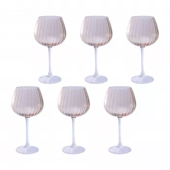 Stiklinių taurelių rinkinys 6 vnt. Rose&Tulipani U20177611N24-Z, 460 ml