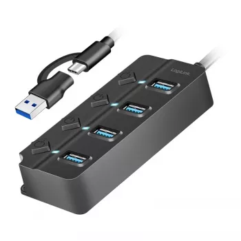 USB 3.2 Gen1 HUB, 4xUSB-A su atskirais jungikliais