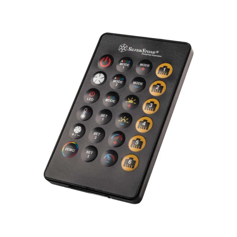 SilverStone SST-LSB02-E – ARGB LED šakotuvas, valdiklis – juodas